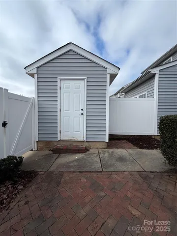 a view of backyard of house