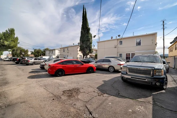 a view of a cars parked in garage