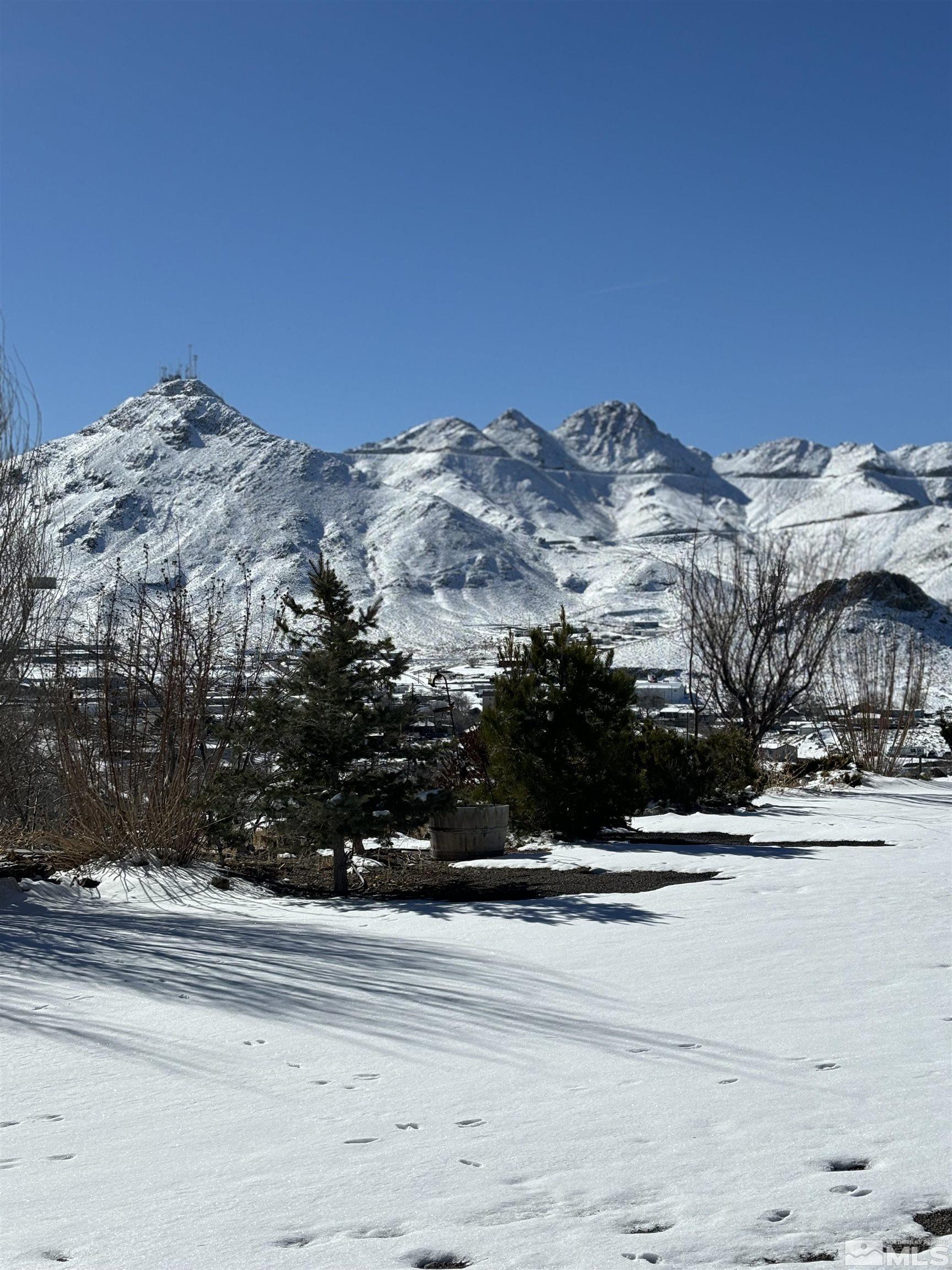 580 Silver Circle Tonopah, NV 89049 - Photo 30 of 37 a view of a house with a snow on the side of the road