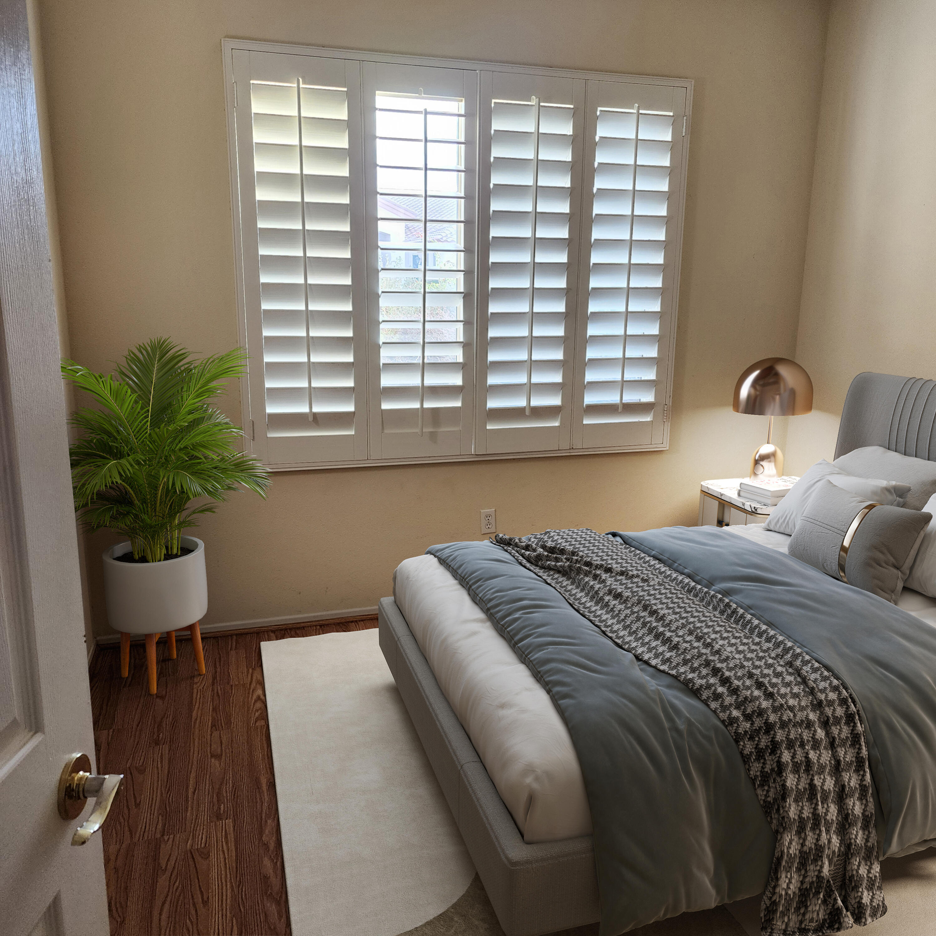 78786 Silver Lake Terrace Palm Desert, CA 92211 - Photo 12 of 20 a bedroom with a bed and a chair