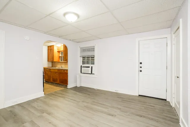 a view of a room with a utility room