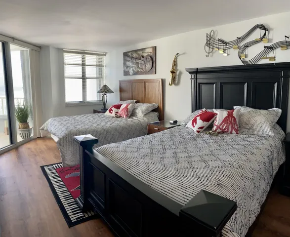 a view of an ocean from a balcony