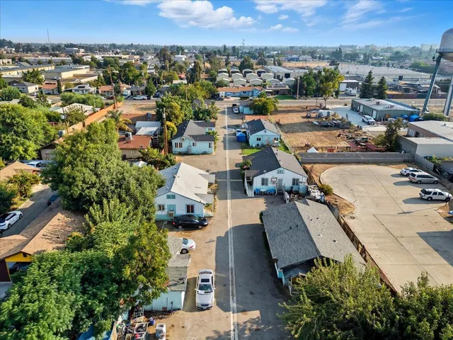 an aerial view of a city
