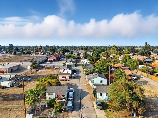 an aerial view of a city