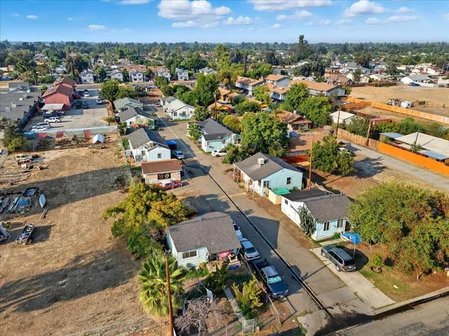 an aerial view of a city