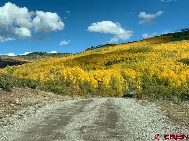 a view of a wooden house with a yard and outdoor seating
