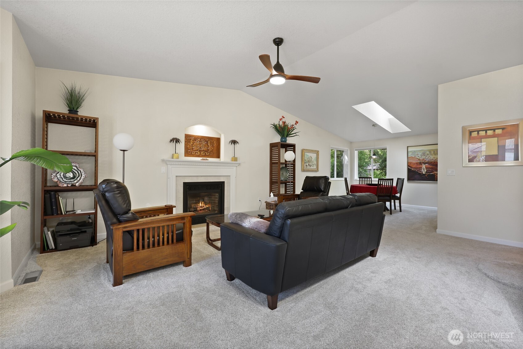 2715 Walnut Loop Northwest Olympia, WA 98502 - Photo 5 of 37 a living room with furniture and a fireplace