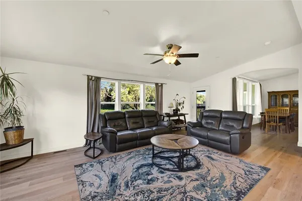 a kitchen with a table and chairs in it