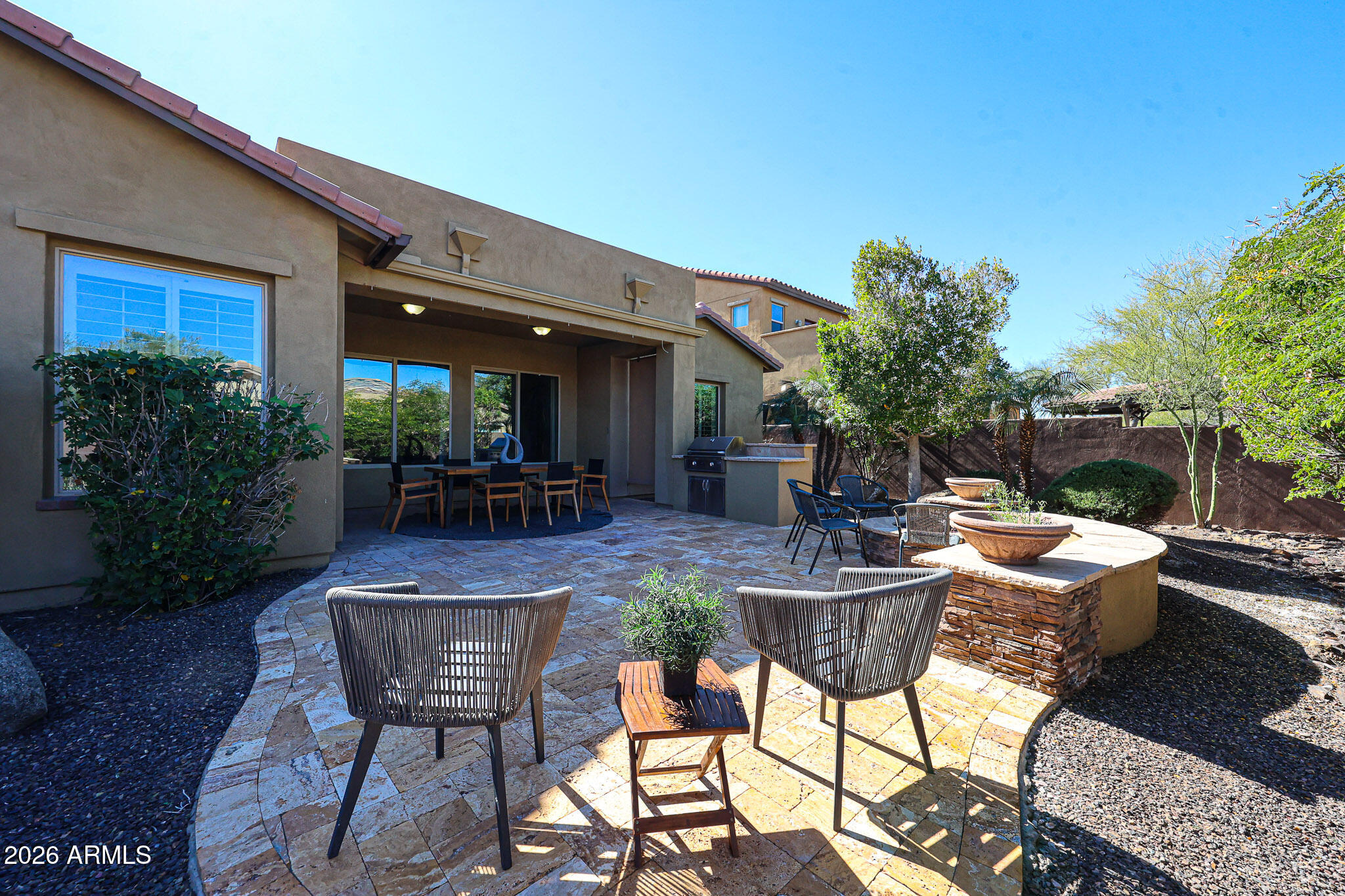 2320 East Allen Street Phoenix, AZ 85042 - Photo 53 of 56 Extended Travertine Paver Patio