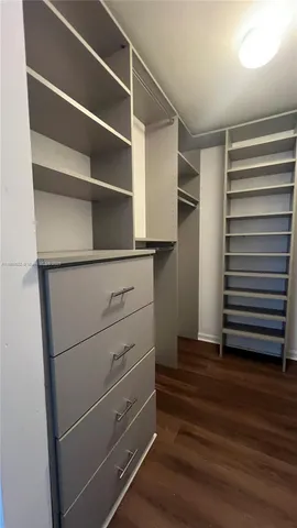 a close view of closet