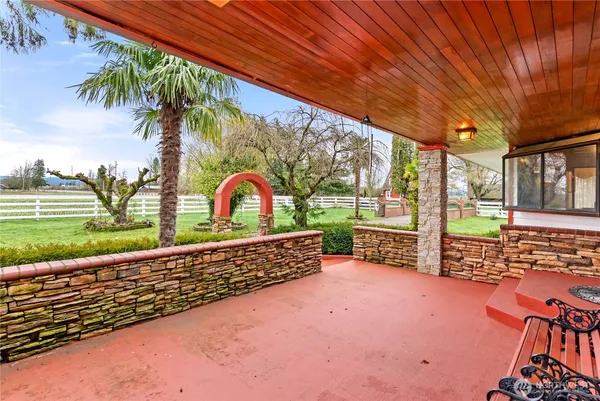a view of outdoor space and garden