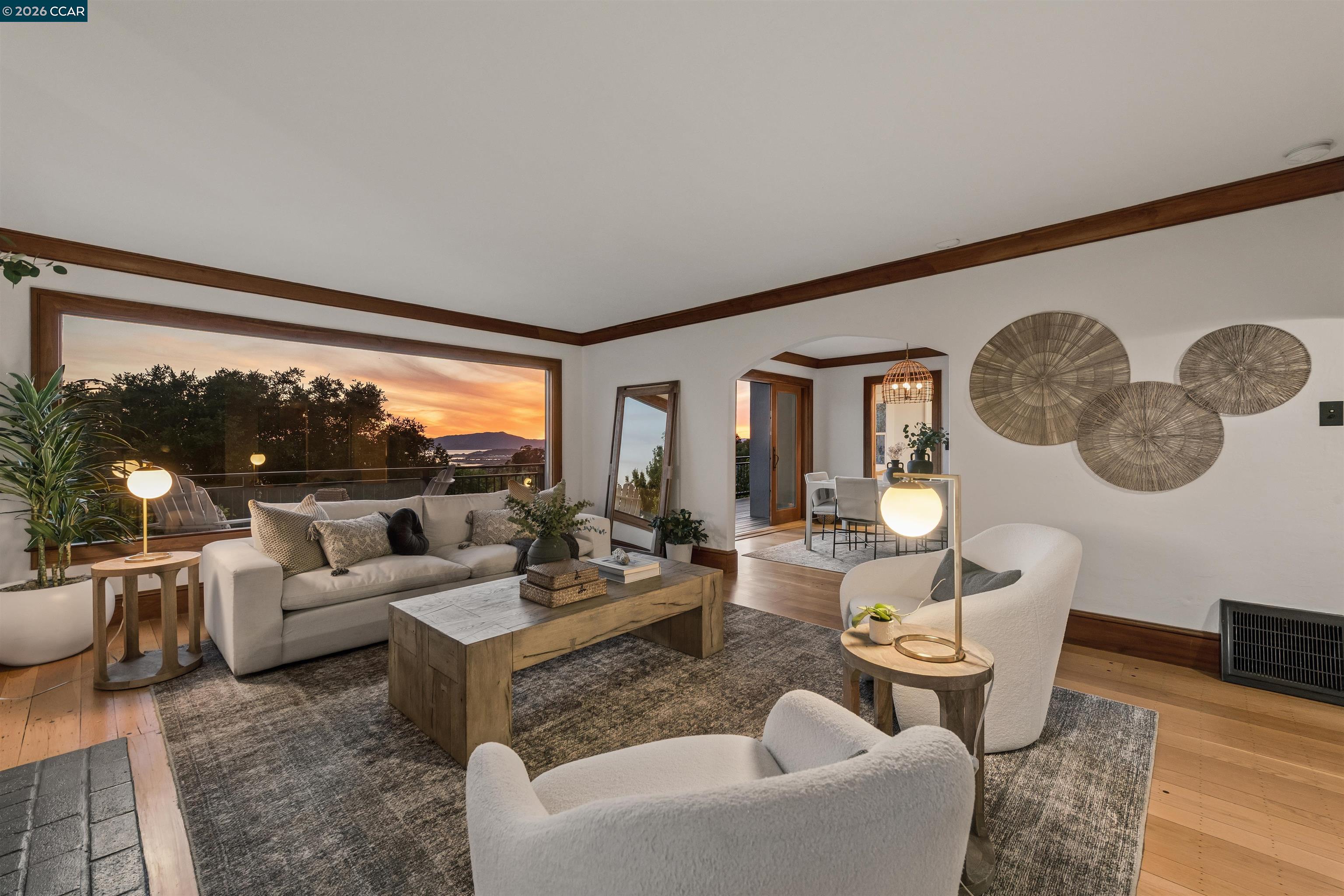 212 Yale Avenue Kensington, CA 94708 - Photo 57 of 70 a living room with furniture and a large window