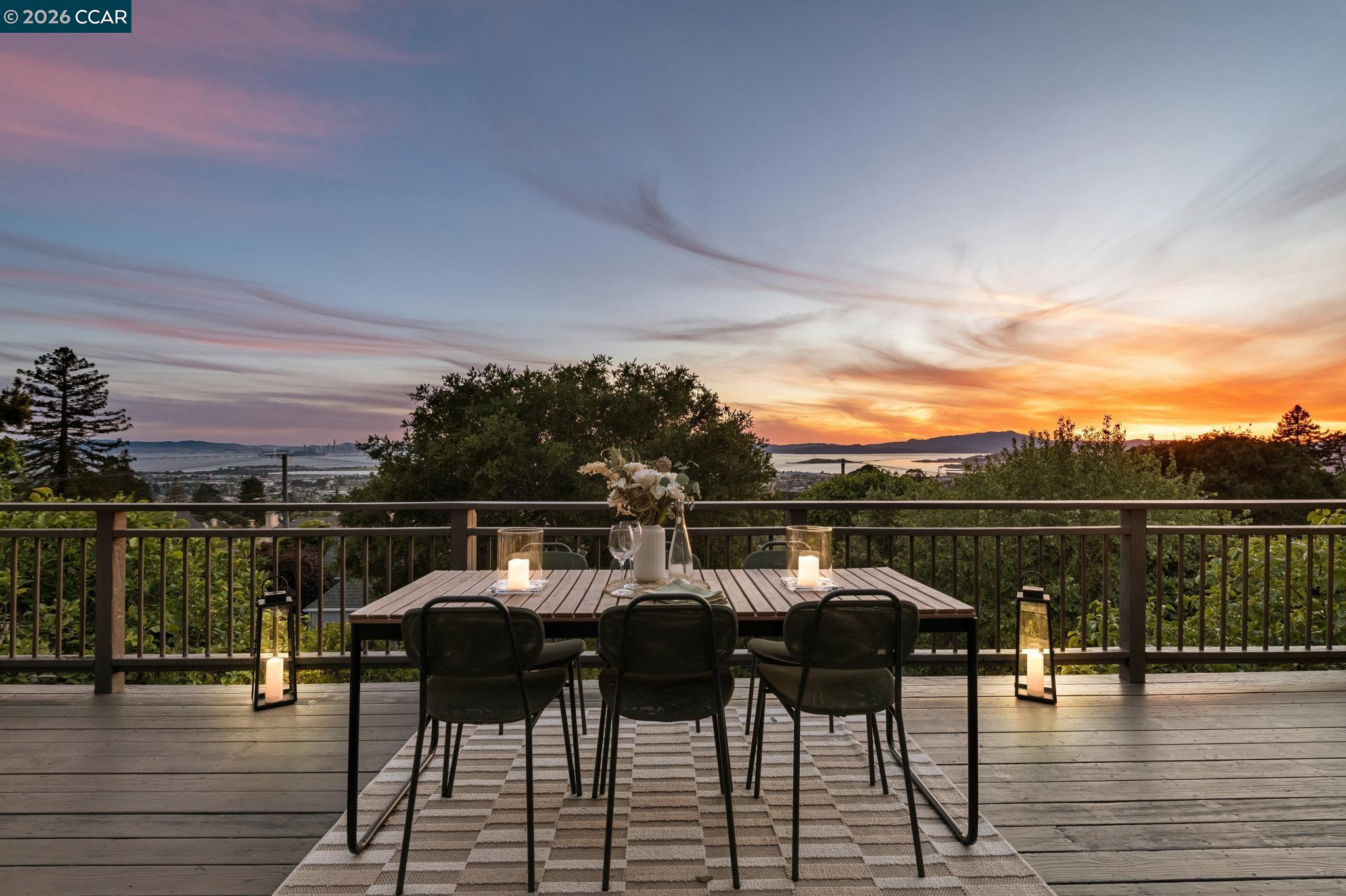 212 Yale Avenue Kensington, CA 94708 - Photo 60 of 70 a view of a terrace with seating space