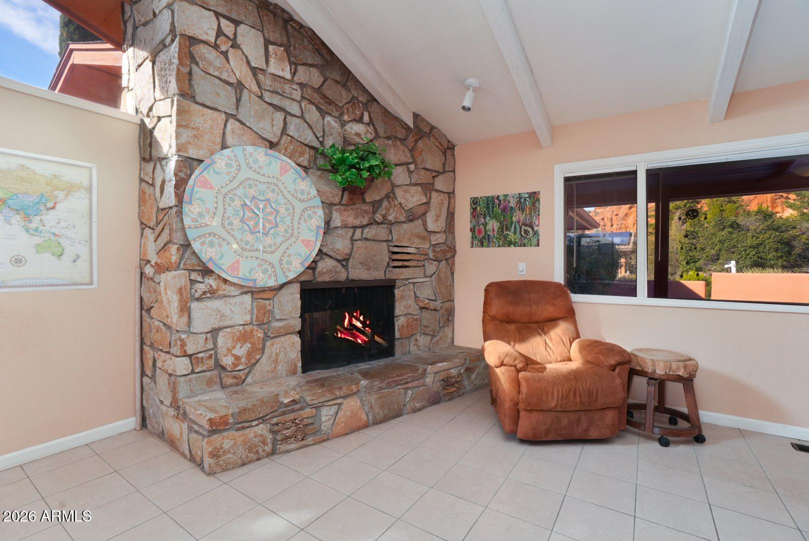 90 Box Canyon Road Sedona, AZ 86351 - Photo 10 of 51 Fireplace