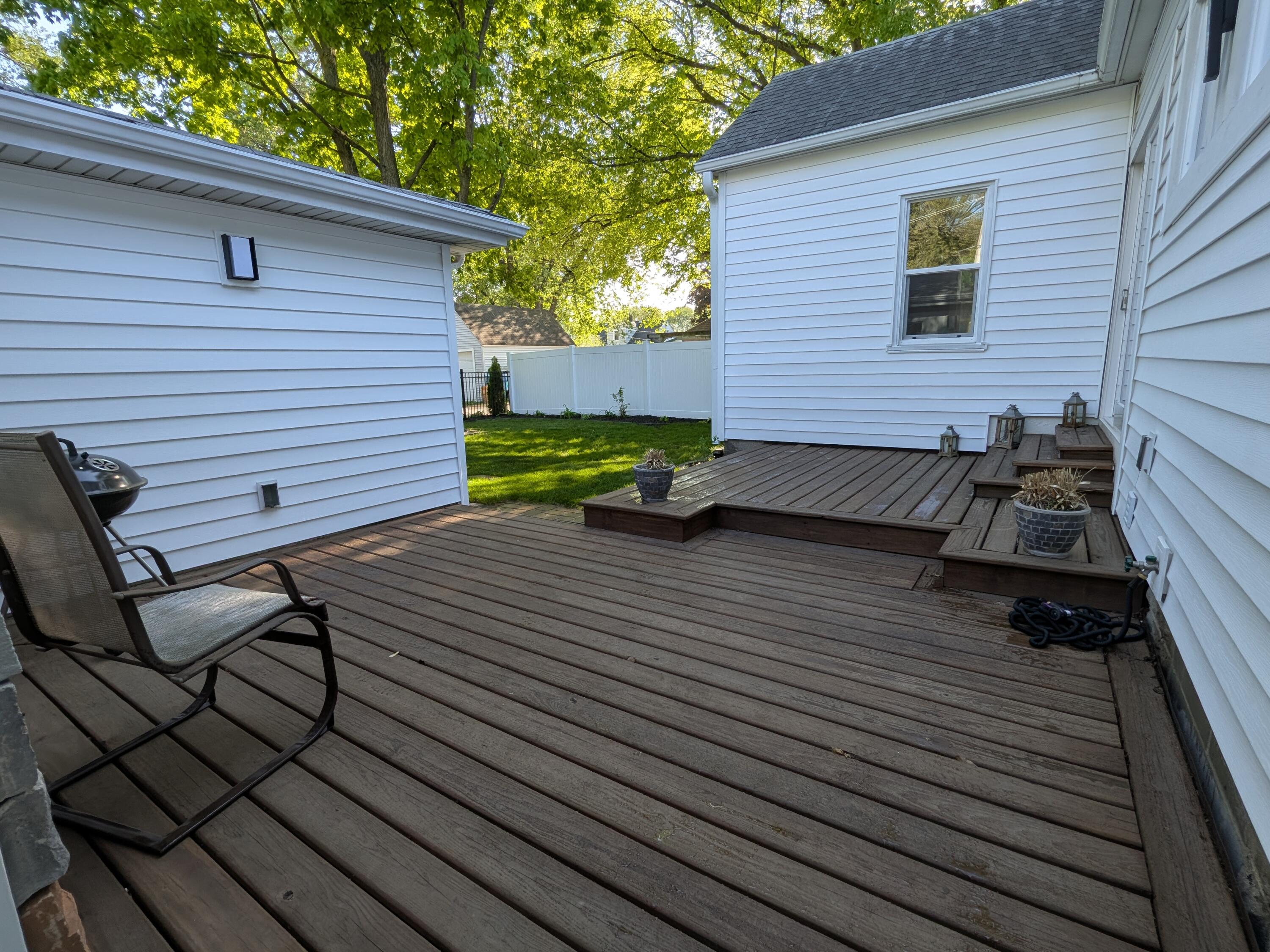 3298 Ridge Road Highland, IN 46322 - Photo 36 of 39 a view of a two chairs in the deck