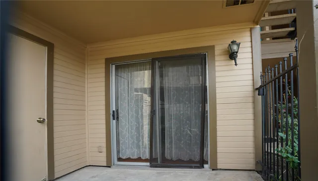 a view of front door