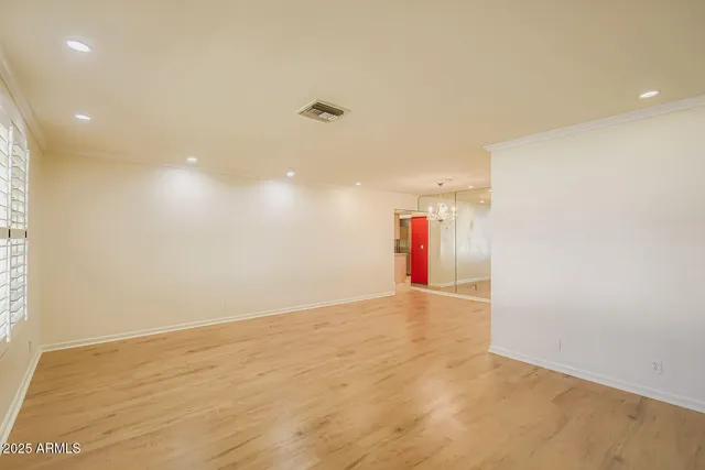 a view of empty room