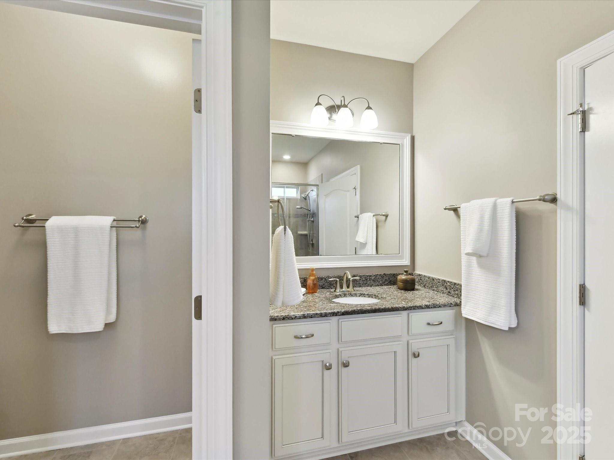 2972 Arches Bluff Circle Lancaster, SC 29720 - Photo 23 of 47 a bathroom with a sink and a mirror