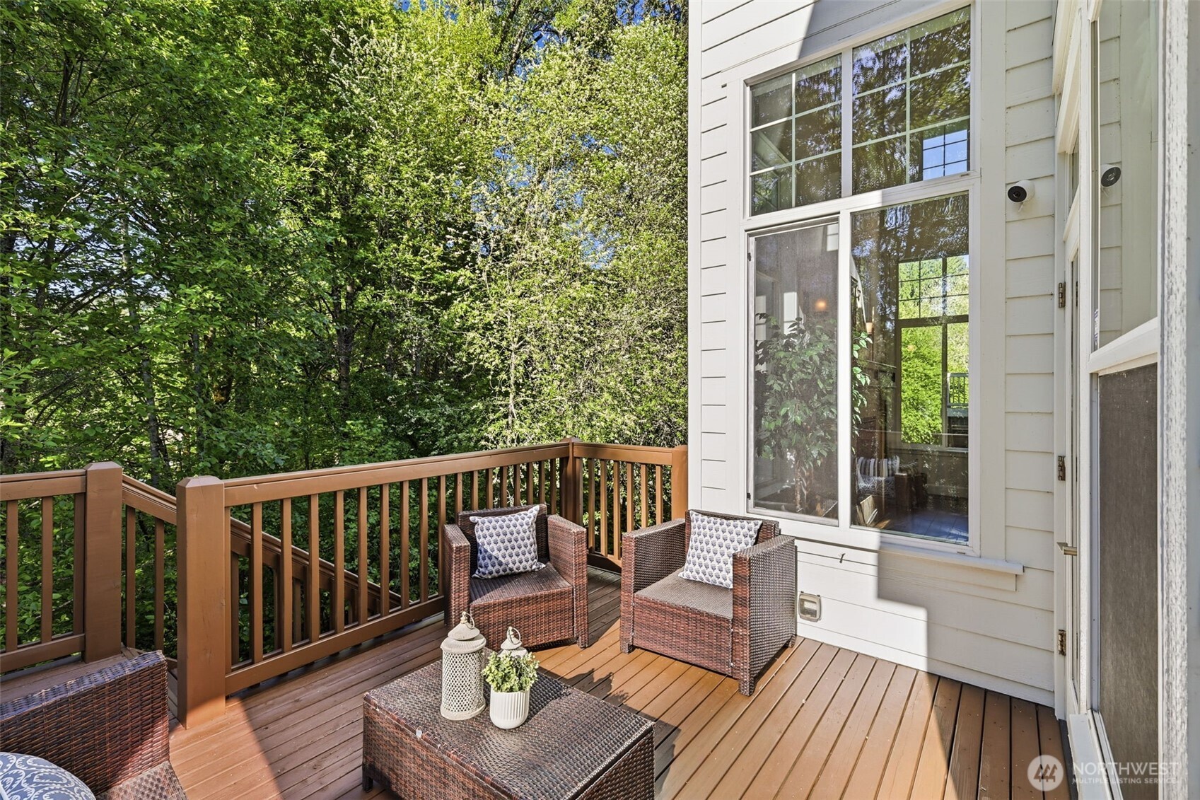 1737 Mt Baker Avenue Northeast Renton, WA 98059 - Photo 12 of 40 a view of balcony with couch and wooden floor