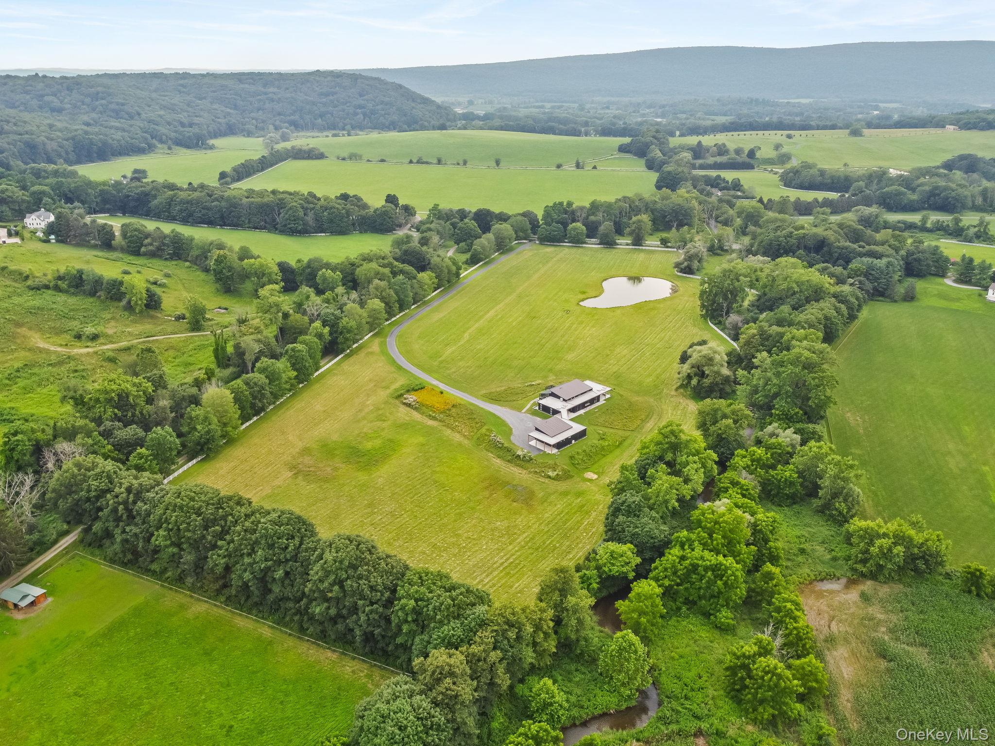 476 Carpenter Hill Road Pine Plains, NY 12567 - Photo 3 of 50 Aerial view, creek flowing along property border