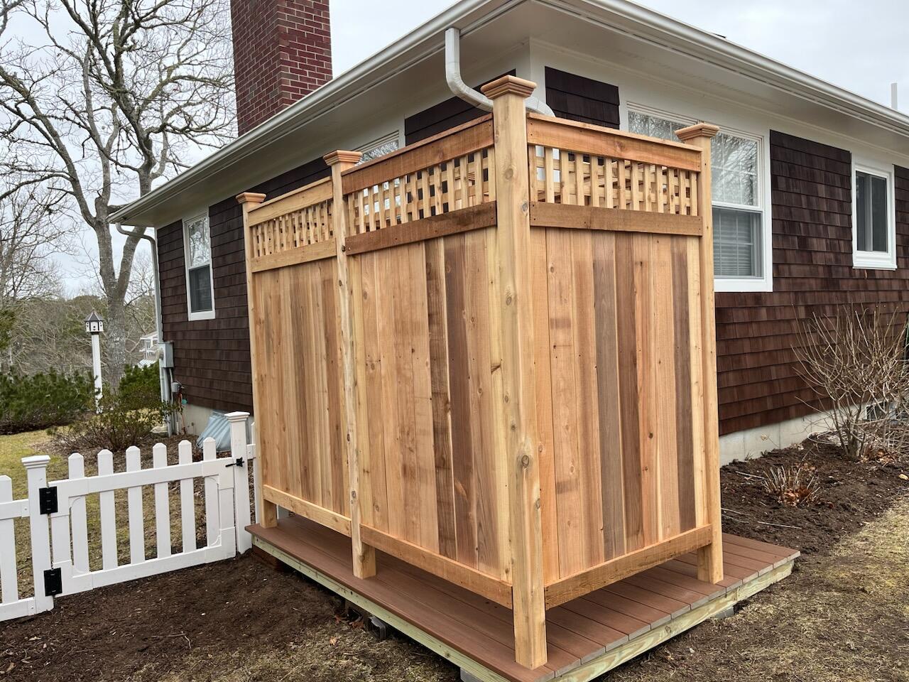 3 McNamara Road West Yarmouth, MA 02673 - Photo 44 of 45 a view of a wooden house with large windows