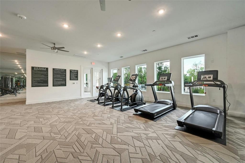 4802 South Congress Avenue, Unit 118 Austin, TX 78745 - Photo 19 of 20 a view of a room with gym equipment