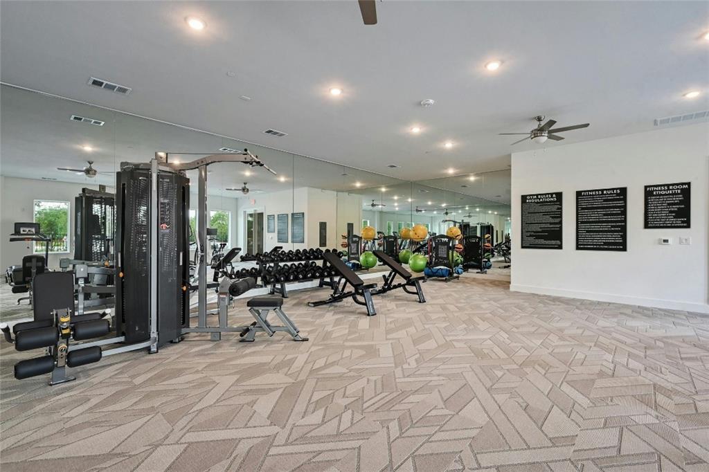 4802 South Congress Avenue, Unit 118 Austin, TX 78745 - Photo 20 of 20 a view of a room with gym equipment and a large window