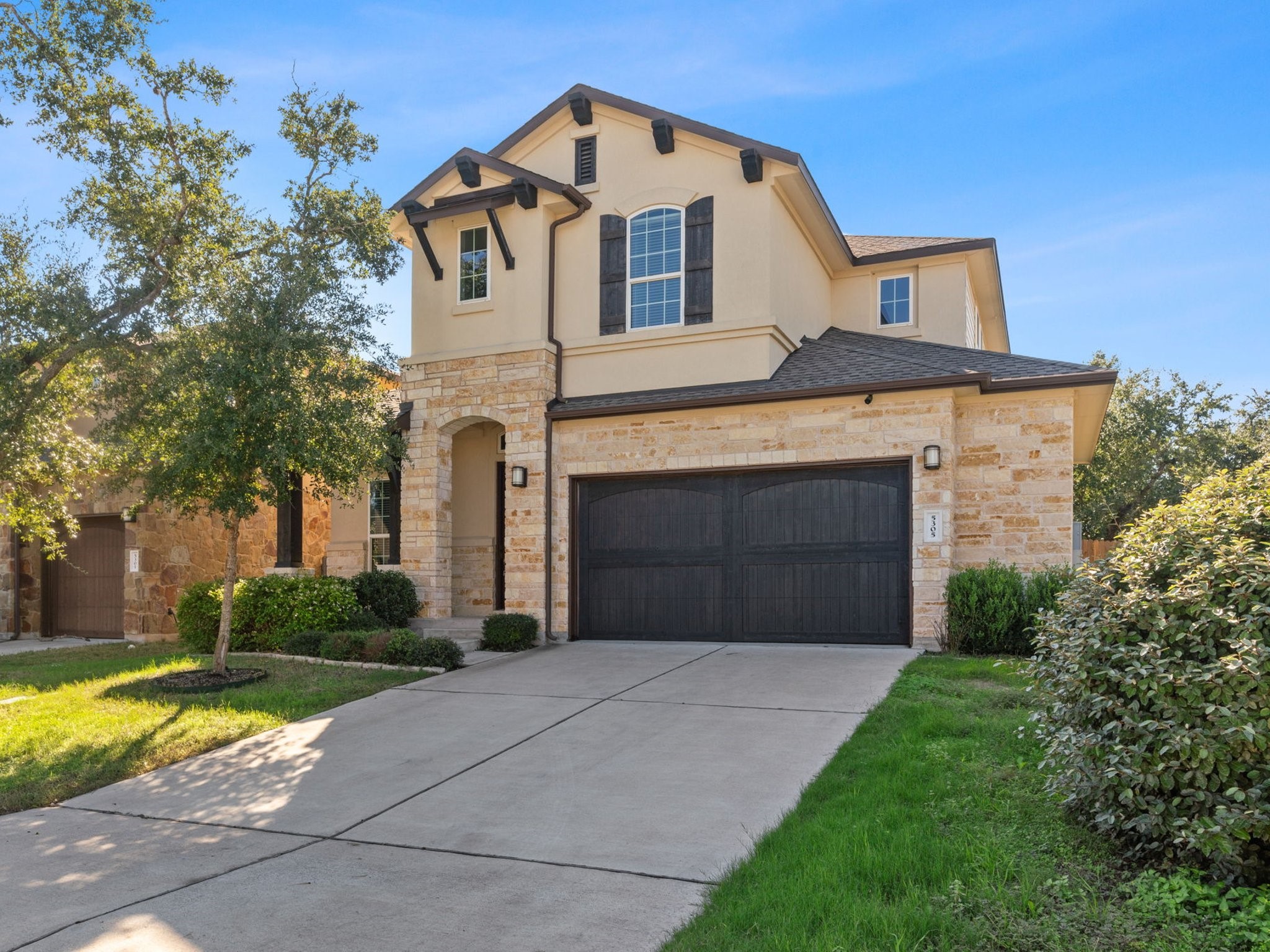 5305 Mandevilla Drive Austin, TX 78739 - Photo 1 of 27 With 4 bedrooms, 2.5 bathrooms, a dedicated office, a game room, a media room, and a 2.5 car garage, this heavily upgraded residence caters to the needs of modern living