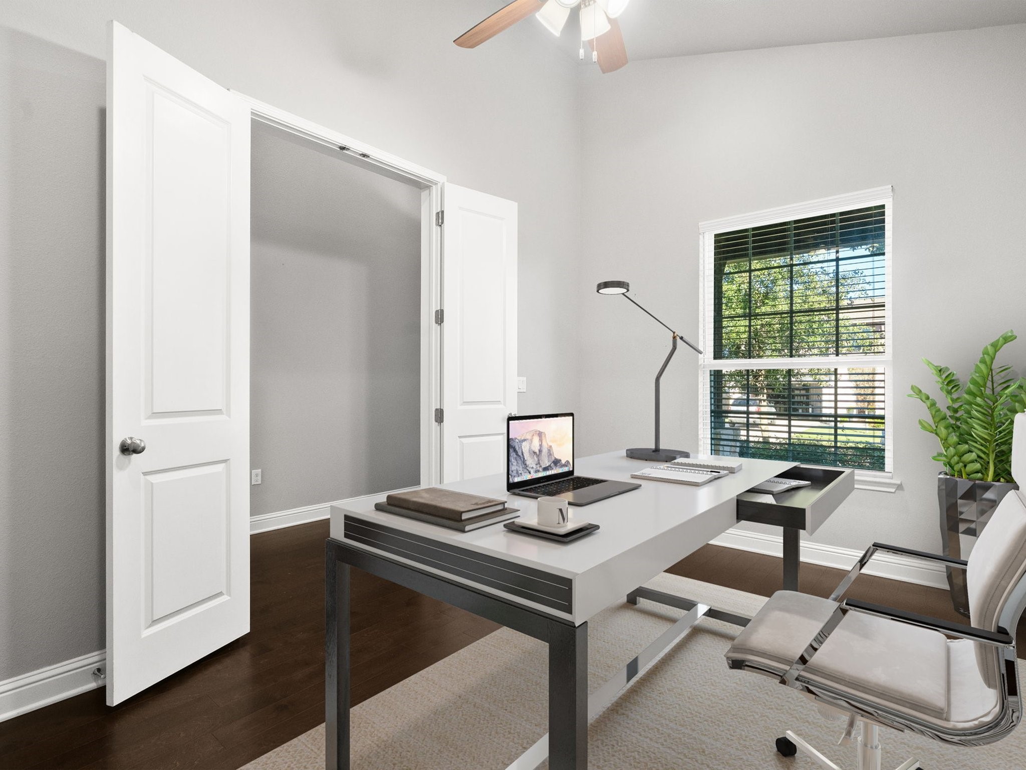 5305 Mandevilla Drive Austin, TX 78739 - Photo 11 of 27 Elevate your workday in this dedicated office space, where modern design meets functionality *Virtually staged photo