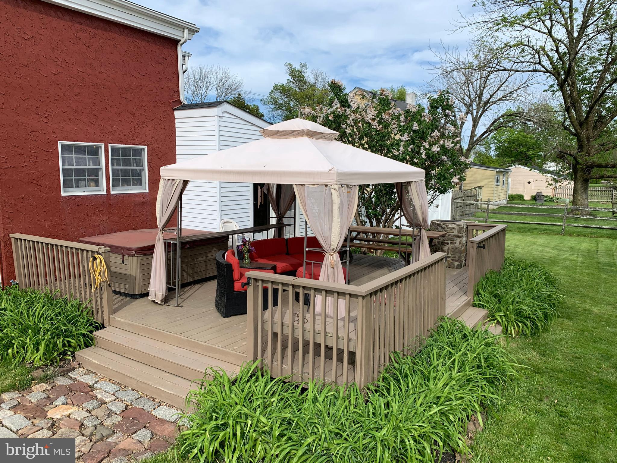 1348 Swamp Road Furlong, PA 18925 - Photo 31 of 36 Back Deck with Hottub