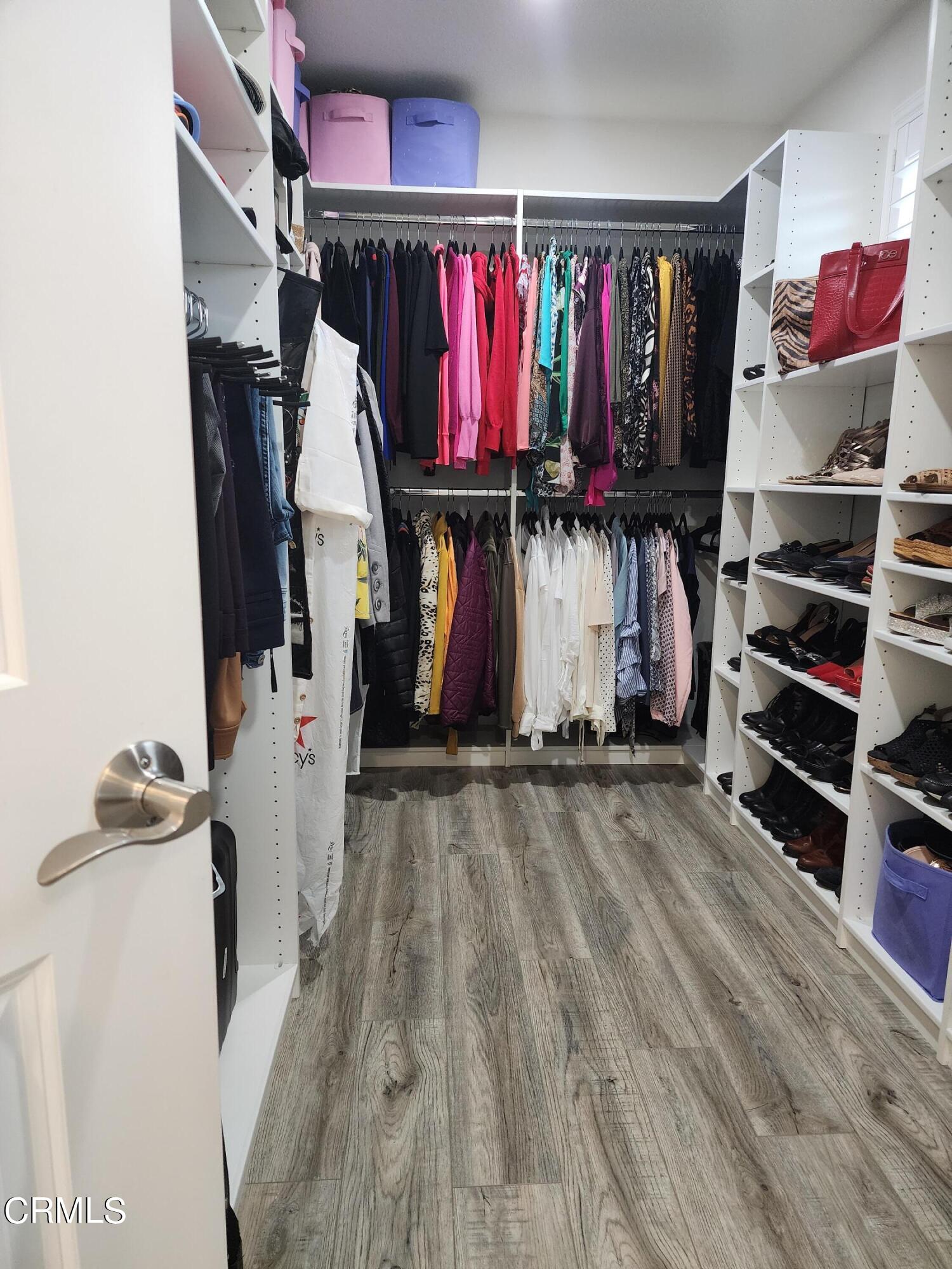 998 Arrasmith Lane Fillmore, CA 93015 - Photo 28 of 40 a view of walk in closet with clothes and shoes