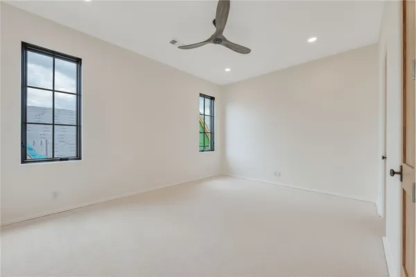 a view of an empty room