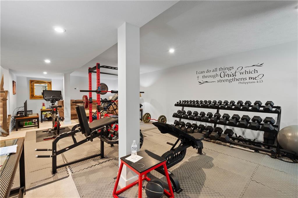 254 Regency Drive Eighty Four, PA 15330 - Photo 31 of 44 Enjoy this space as a home gym, or turn it into the game room of your dreams! Professionally finished and meticulously cared for, this space will be enjoyed again and again!