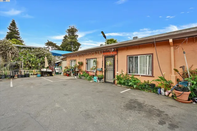 a view of a house with a patio