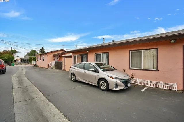 a car parked in front of house