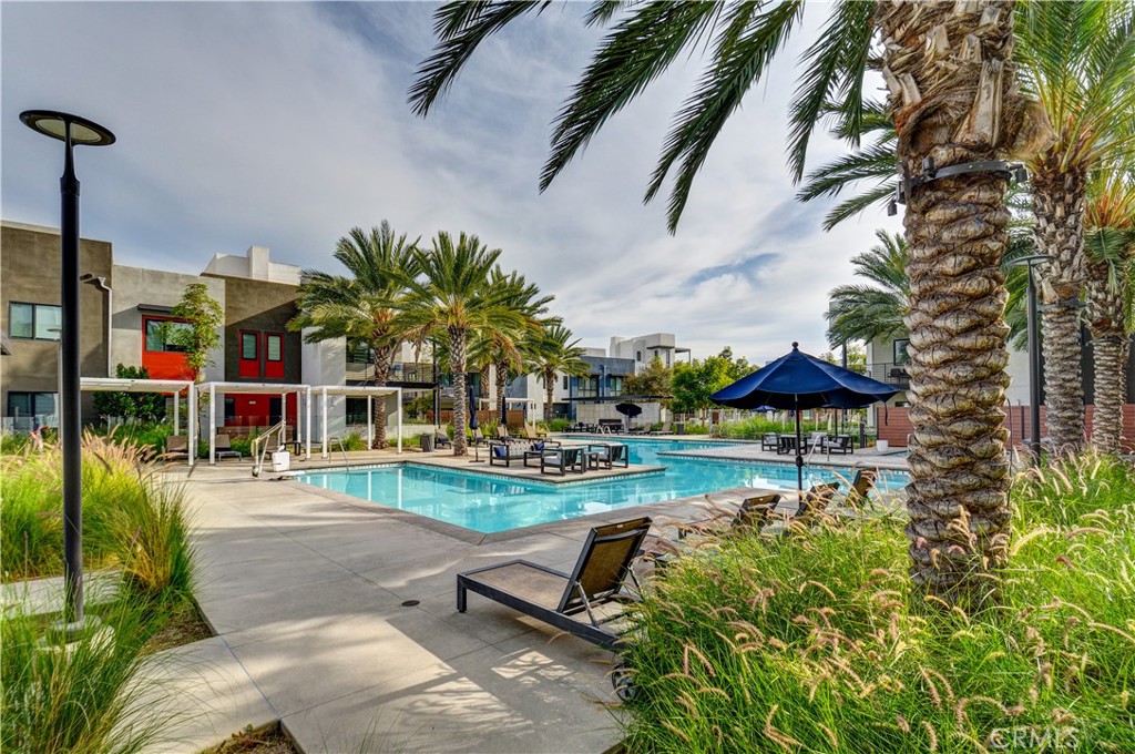 413 Transport Tustin, CA 92782 - Photo 44 of 47 a view of a backyard with sitting area