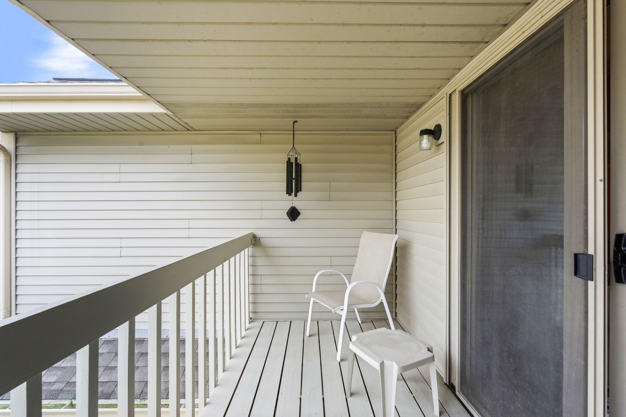 2112 Woodburn Road, Unit E Waukesha, WI 53188 - Photo 21 of 24 Balcony
