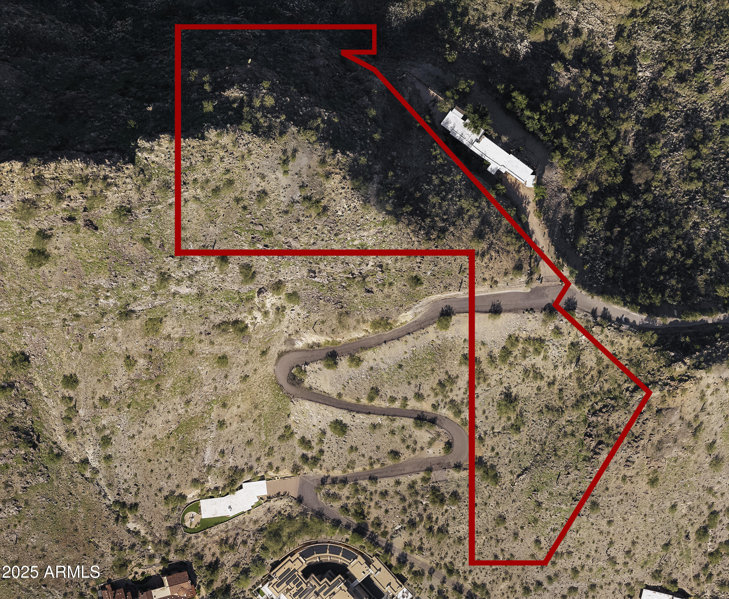 7045 North Invergordon Road, Unit W Paradise Valley, AZ 85253 - Photo 8 of 13 aerial property overview_with guides