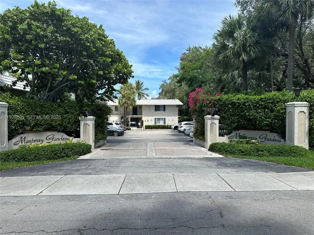 a view of a building with an outdoor space