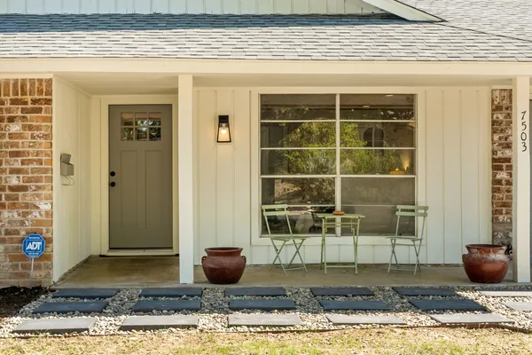 a view of a house with a window