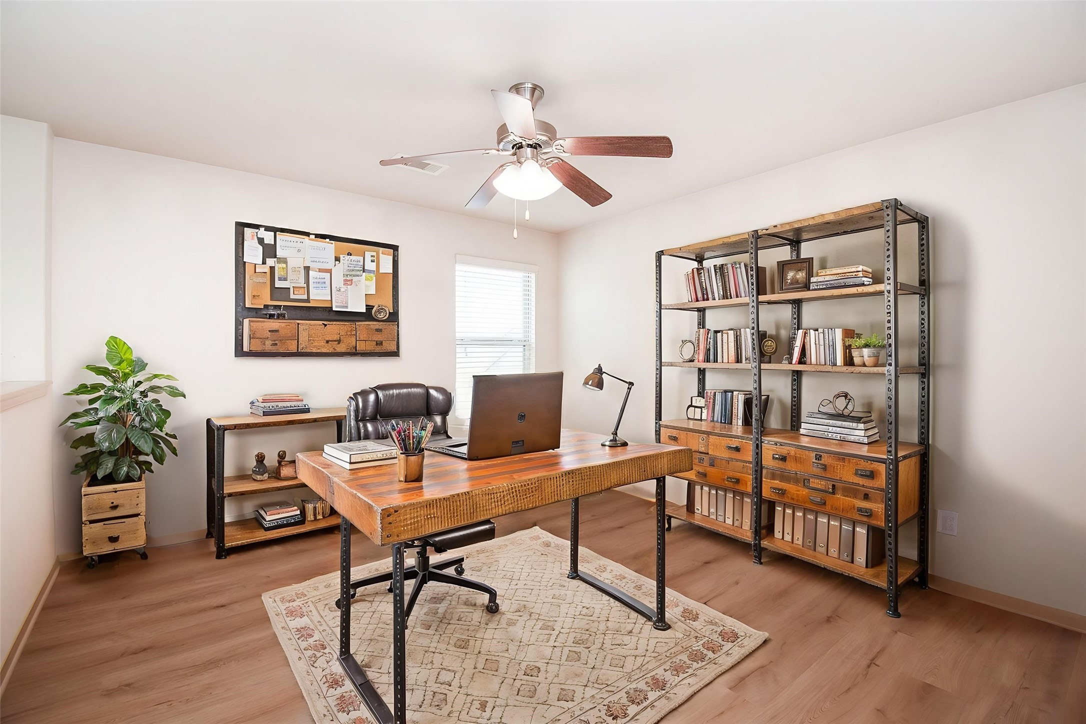 2106 Harmon Crest Court Spring, TX 77373 - Photo 30 of 37 a view of a workspace with furniture and a window
