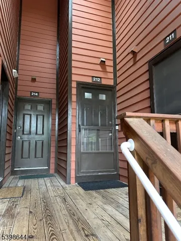 a view of a house with a door