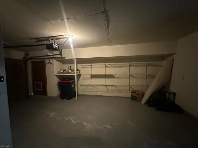 a view of a garage room