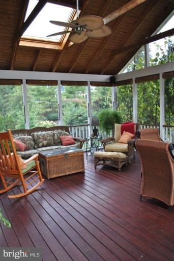 509 Brindley Place Southwest Leesburg, VA 20175 - Photo 19 of 30 Screened Porch w/ Skylights & Ceiling fan.