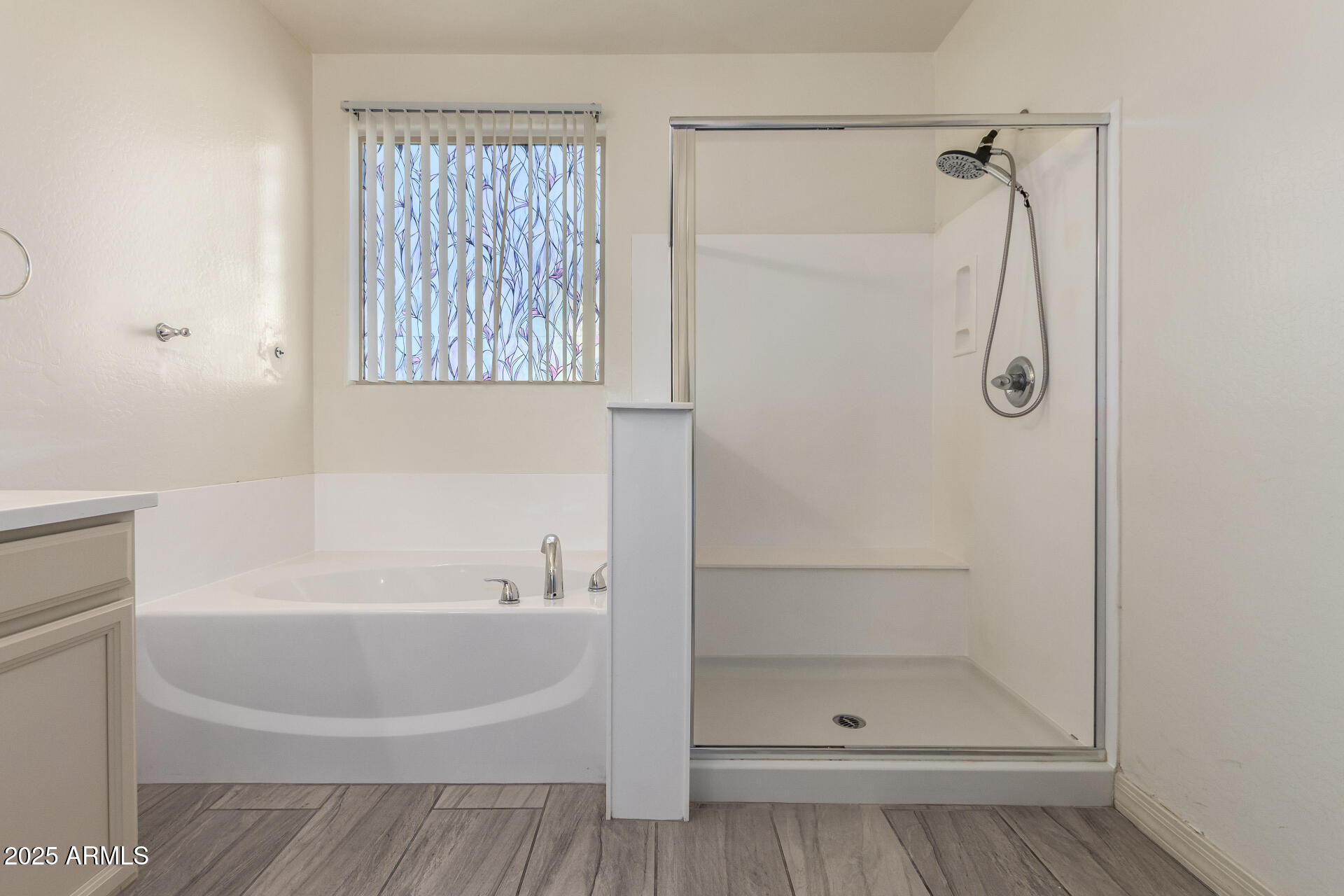 4515 West Pearce Road Laveen, AZ 85339 - Photo 15 of 35 a bathroom with a bathtub and a shower