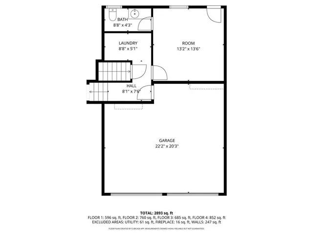 a picture of a room with a white wall and white wall