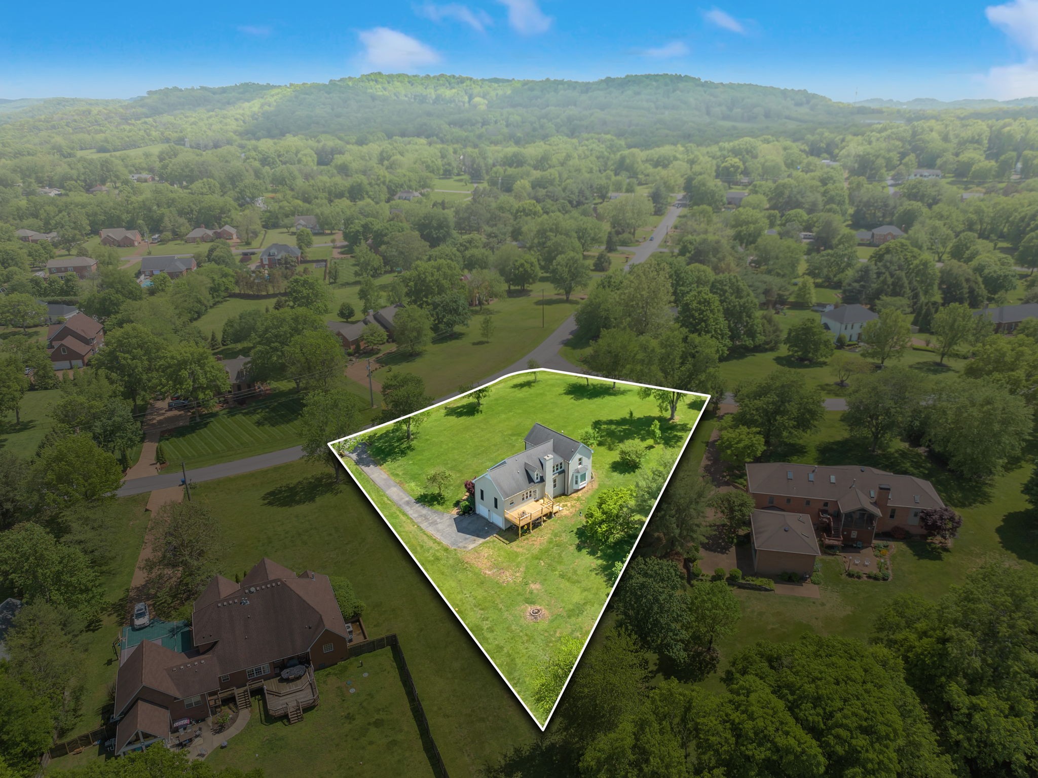 2226 Oakleaf Drive Franklin, TN 37064 - Photo 66 of 70 a view of a back yard from a balcony
