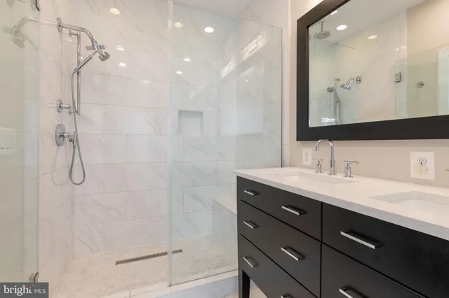 a view of a room with a hallway