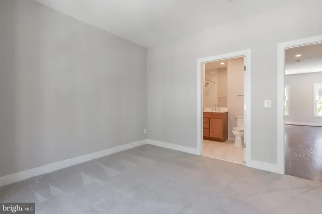 a view of a room with an empty space