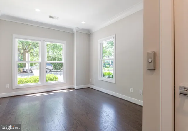 a view of an empty room